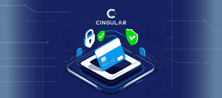 Ilustración de una tarjeta digital rodeada de íconos de seguridad como candados y escudos, representando protección de datos y cumplimiento con PCI DSS para startups tecnológicas.
